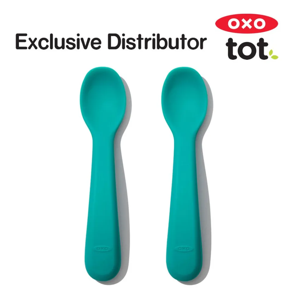 OXO Tot Silicone Spoon - 2 Pack - Teal