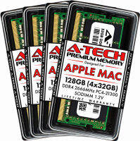 A-Tech Components A-Tech 128GB Kit (4x32GB) RAM for Apple iMac 2019 &amp; 2020 27 inch Retina 5K | DDR4 2666 MHz SODIMM PC4-21300 / PC4-21333 260-Pin SO-DIMM Max Memory Upgrade 128GB Kit (4 x 32GB) DDR4 2666MHz