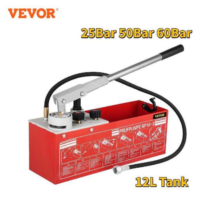 VEVOR Hydraulic Manual Pressure Test Pump Hydrostatic Water Pressure
