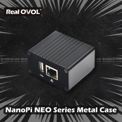 【✔In stock】 fuchijin77 Realqvol Friendlyelec เคสด้านนอกกล่อง Neo2/Zeropi/ Neo2สีดำกล่องโลหะแผงระบายความร้อน