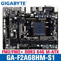 ⚡️ GA-F2A68HM-S1 Gigabyte/GA-F2A68HM-DS2เต้ารับ DDR3 FM2 FM2 A68 A68H เมนบอร์ด A68HM ใช้เดสก์ท็อป