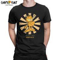 Hot Print Wear Fashion Clothing Round T Shirt Garfield 80S Amazings 100% Cotton Convenient Slippery