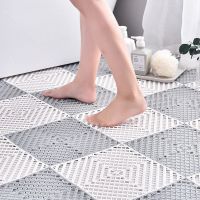 30X30Cm Bathroom Non-Slip Mat Splicing 2/4/6/8/12Pcs Household Toilet Shower Room Bathroom Floor Mat Waterproof Mat Stitching