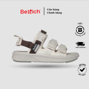 Giày Sandal Nam Nữ Unisex BeRich - 279, 3 Quai, Màu sắc Be x Nâu