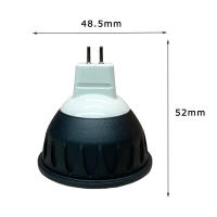 RANPO โคมไฟสปอร์ตไลท์ LED ดอกบัว5W 24V,โคมไฟ MR16 B22 E27 B15ถ้วยหลอดไฟสีเงินหลอดไฟ LED GU10ไฟสปอตไลท์ใช้แรงดันไฟฟ้า AC 24V หลอดไฟแสงสีขาวนวลอลูมิเนียม