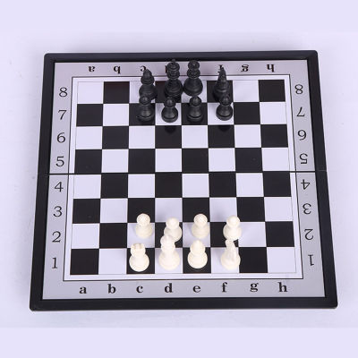 MagiDeal 32pcs International Chess Board Set Folding Magnetic Chessboard Gift Toy