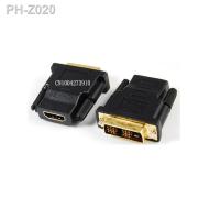 DVI 18 1 Male Compatible-HDMI Female Adapter Connector A Female HDMI-Compatible to DVI 18 1 Male Connector Adapter DVI to HD