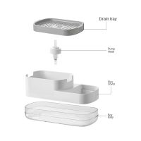 New Product Soap Dispenser Bottle Automatic Liquid Soap Dispenser Kitchen Sponge Brush Storage Box Manual Soap Dispenser For Kitchen