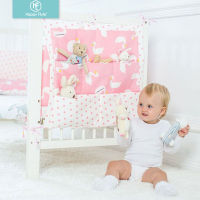 Happyflute Bed Hanging Storage Bag Baby Cot Bed Brand Baby Cotton Crib Organizer 50*60cm Toy Diaper Pocket for Crib Bedding Set