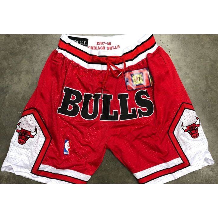 Chicago Bulls Shorts NBA Basketball Just Don Jersey Bottoms