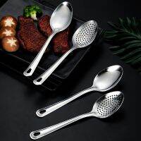 304 Stainless Steel Public Colander Spoon Large Serving Spoon Buffet Spoon Public Salad Spoon Hotel Household Tableware