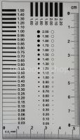 DG101แผ่นใสมาตรฐานสำหรับตรวจสอบชิ้นงาน, Dot Gauge, แผ่นฟิลม์วัดขนาดชิ้นงาน,Point Line Gauge Film, DG101