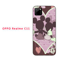 มาใหม่ล่าสุดสำหรับเคสโทรศัพท์ C11 OPPO Realme สำหรับเคสซิลิโคนเนื้อนิ่ม OPPO ขาตั้งโทรศัพท์ลวดลายและเชือก