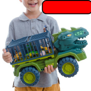 Xe đồ chơi mô hình khủng long-Xe chở thú bằng nhựa