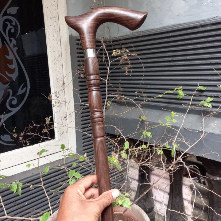 Tongkat jalan kayu kalimasada tongkat jalan lansia tongkat jalan orang tua Lazada Indonesia