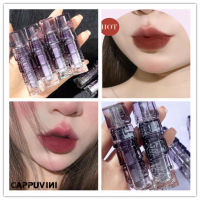 Cappuvini ริมฝีปากนุ่มหมอกโคลนธรรมชาติสีนู้ดไม่ติดหน้าง่ายถ้วยลิปสติกลิปเคลือบริมฝีปากฝ้าลิปกลอสกันน้ำ