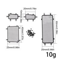 DJC 1/18สเตอริโอโลหะตาข่ายกรองแสงตาข่ายกรองแสงหน้าต่างข้างหลังสำหรับ TRX4M D110ป้องกันรถ RC ปีนรถอุปกรณ์เสริม