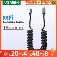 UGREEN MFi 3A USB C ชาร์จเร็ว,โทรศัพท์ iPad ประเภท C ชาร์จเร็วสายสำหFlag man iPhone 14 13 12 Pro สูงสุด