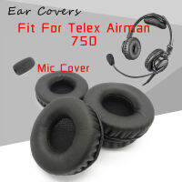 แผ่นรองหูฟังสำหรับ Telex Airman 750 หูฟังแผ่นรองหูฟังเปลี่ยนชุดหูฟัง Ear Pad PU หนังฟองน้ำโฟม-acfsdbdsd