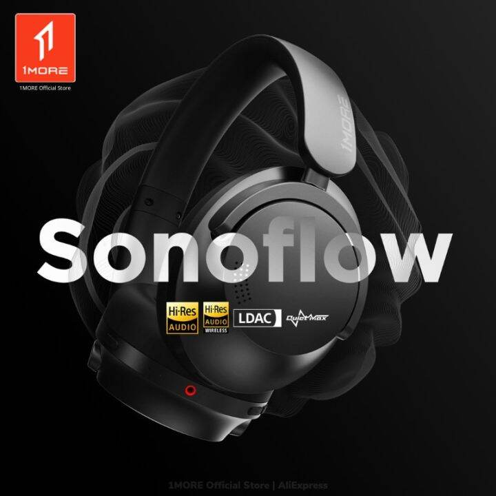 【2023 New Genuine】1MORE SonoFlow Wireless Bluetooth Hybrid ANC