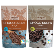 Hạt chocolate đen và sữa hữu cơ 250gr - Dragon Superfoods