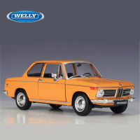 AWELLY 1:24 BMW 2002 Ti ล้อแม็กคลาสสิกรถสปอร์ตรุ่น D Iecasts โลหะของเล่นรถแข่งรุ่นจำลองการเก็บเด็ก GiftsM