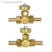 8mm/10mm 1 Mpa Water valve ID Hose Barb Brass Parallel Needle Valve For Gas Max Pressure