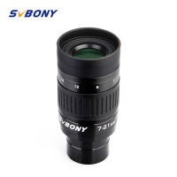 SVBONY SV135กล้องโทรทรรศน์ช่องมองภาพซูม7ถึง21มิลลิเมตร1.25นิ้วอย่างเต็มที่หลายเคลือบด้วย SV136 SV137 Barlow เลนส์6องค์ประกอบ4กลุ่มสำหรับดาราศาสตร์กล้องโทรทรรศน์