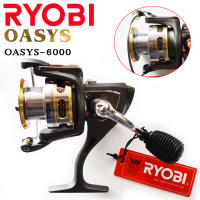 รอกสปิ้น รอก RYOBI รุ่น OASYS-6000 สีดำ-เทา รอกตกปลา อุปกรณ์ตกปลา ตกปลา