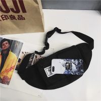 กระเป๋าสะพายข้างผู้ชาย กระเป๋าคาดเอว คาดอก men canvas big capacity men pouch bag fanny pack waist bag for men birthday gift