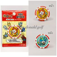 Golf Ball marker YO-KAI-WATCH แมวส้ม Original product from Japan