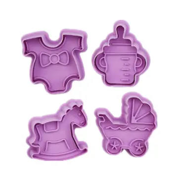 6Pcs/Set Multifunctional Cookie Cutter Cake Decorating Fondant Cutters Tool  Linzer Fudge Pastry Decoration Baking Tool