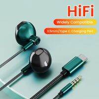 [Feida Digital Store] หูฟังเพลงอเนกประสงค์เฮดโฟนแบบเสียบหู HIFI Sport แฮนด์ฟรี Type-C หูฟังแบบมีสายพร้อมไมโครโฟนสำหรับ Samsung Xiaomi iPhone