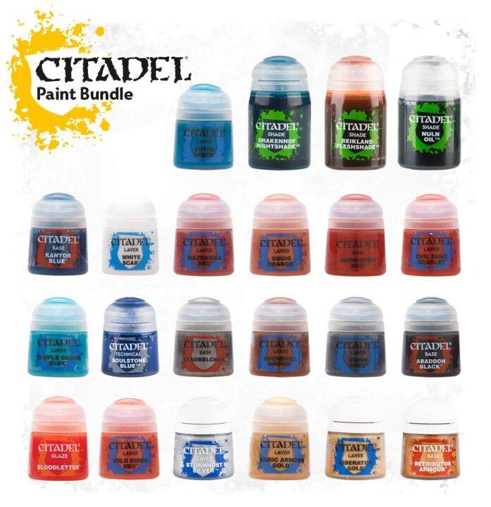 Hammer 40k pigment set citadel Paint Bundle Imperial Adeptus Custodes