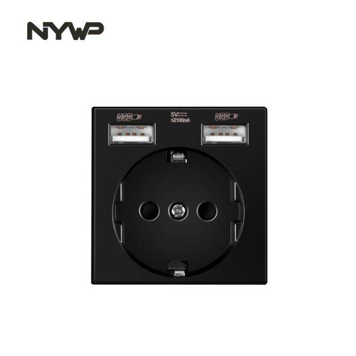 nywp-wall-mount-module-diy-european-standard-pc-black-panel-socket-switch-button-free-combination-function