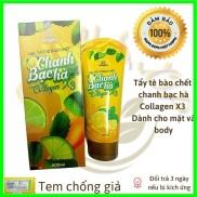 Gel Tẩy tế bào chết da mặt, body, Collagen x3, tẩy tế bào chết chanh
