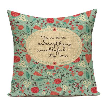 New Design Toss Pillow Morocco Flowers Cushion Cover Seat Cover Large Cotton Linen Houseware Home Decor Printing Cover Pillow