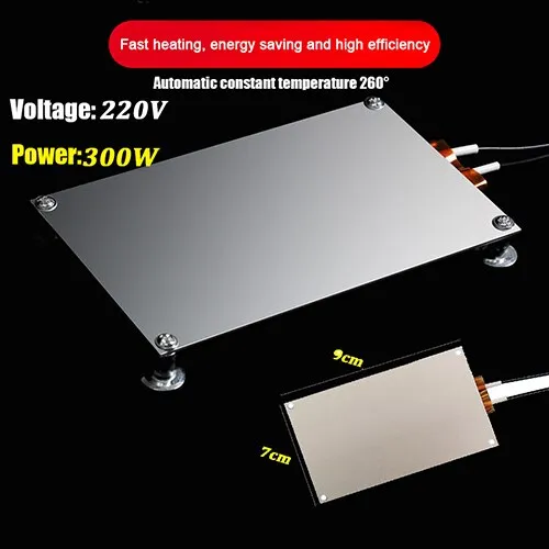 400/300/200W PTC Heating Plate Chip BGA Soldering Ball Split Aluminum