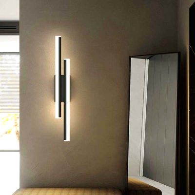 Modern Simple Led Wall Lamp Strip Light length 50cm 90-260V Bedroom Bedside Living Room Background Decoration Ho Engineering