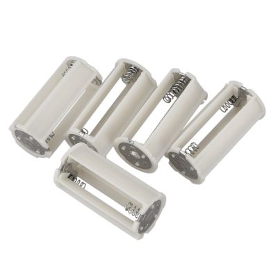 Serial Connection Cylindrical 3x 1.5V AA Battery Plastic Holder 5 Pcs