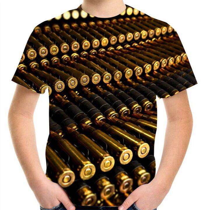 bullet-gun-punk-style-t-shirt-for-boys-girl-4-20y-teen-children-fashion-3d-t-shirt-kids-birthday-cool-gift-gold-black-clothes