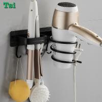 No Drill Hair Dryer Holder Organized Rack Wall Mounted Hair Straightener Stand Bathroom Shelf Storage Shelves Accessories