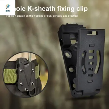 10PCS/LOT Black Kydex Holster Sheath Belt Clip Loop with Screws Tool Part