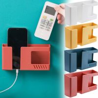 ┅✁✚ Multifunctional Wall-mounted Storage Box Multifunction Punch Free Wall Mount Phone Plug Holder TV Remote Control Storage holder