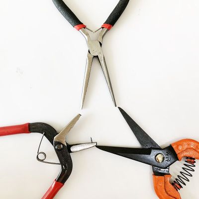‘【；】 Multi-Ftional DIY Handmade Copper Wire Steel Wire Jewelry Headgear Tool Mini Pliers Diagonal Cutting Round Nose Pliers