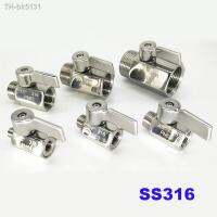 ▦ↂ New type High quality MINI Ball valve Stainless steel 1/8 1/4 3/8 1/2 BSP Female male SS316 for water oil acid 2 way ball valve