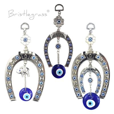 【CW】 BRISTLEGRASS Turkish Evil Horseshoe Elephant Wall Hanging Pendant Pendulum Amulet Protection