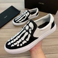 ราคาถูกมากG3 ส่งเร็วG2 Hot item⌘2023  Amiri รองเท้าผู้ชายหนังระบายอากาศแบบสบาย ๆ loafers รองเท้าผ้าใบ 235