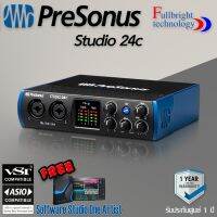 สินค้าขายดี!!! Presonus Studio 24c PreSonus. 2-in/2-out USB-C Audio Interfaceอินเตอร์เฟสทำเพลงในรูปแบบ 24 บิท รับประกันศูนย์ ที่ชาร์จ แท็บเล็ต ไร้สาย เสียง หูฟัง เคส ลำโพง Wireless Bluetooth โทรศัพท์ USB ปลั๊ก เมาท์ HDMI สายคอมพิวเตอร์