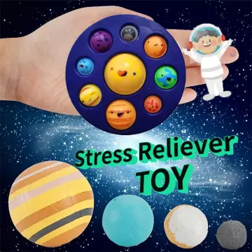 Pop Eight Planets Solar System Simple Dimple Fidget Sensory Toy Stress  Relief SENS Brain Teasers